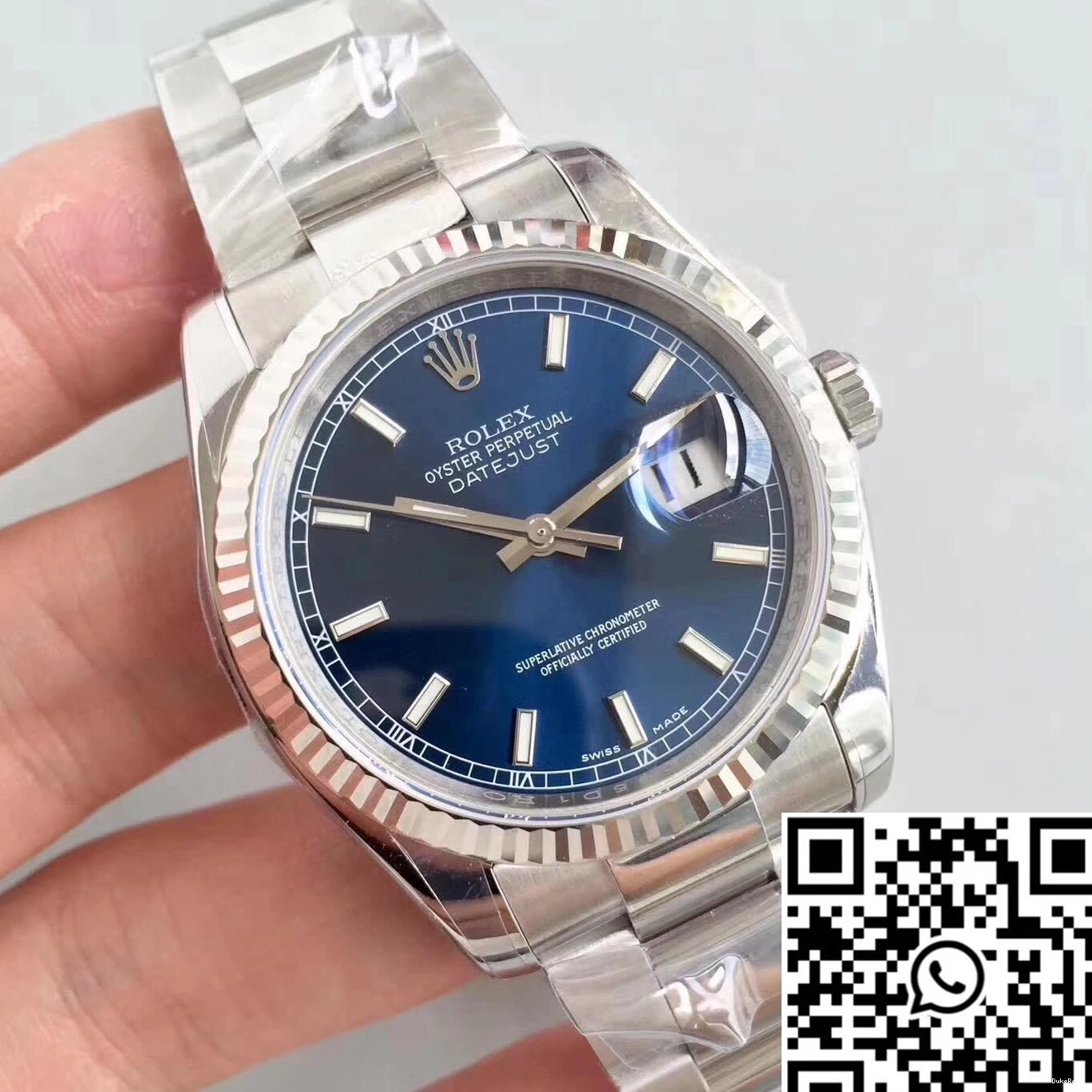 AR Dial 36mm Datejust Factory 116234 V2 Blue Rolex 0728